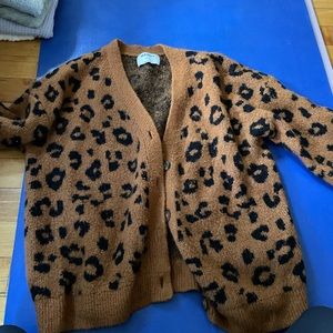 Cheetah Print cardigan